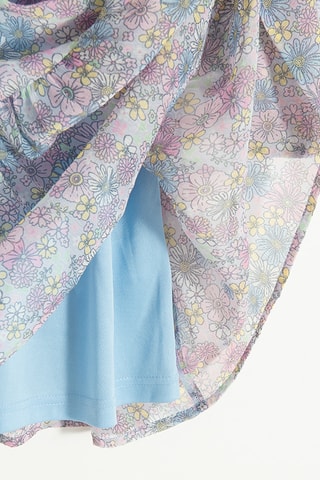 Robe volantée - Bleu clair