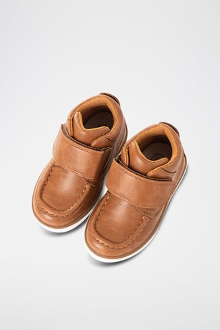 Boots en cuir Camel