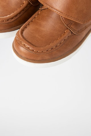 Boots en cuir Camel