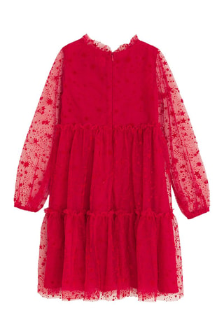 Robe volantée - Rouge