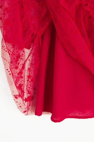 Robe volantée - Rouge