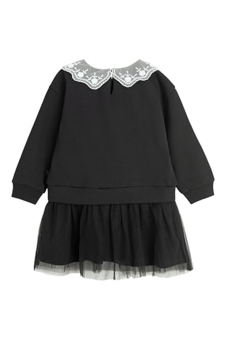 Robe trompe l’œil - Noir