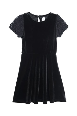 Robe bi-matière - Noir