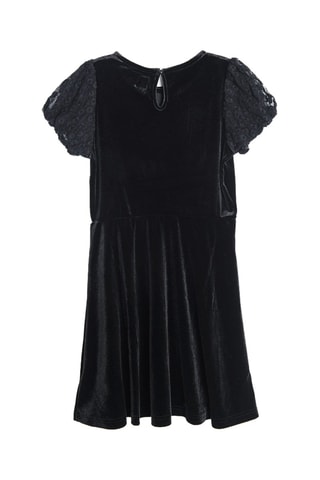 Robe bi-matière - Noir