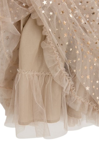 Robe bi-matière - Beige