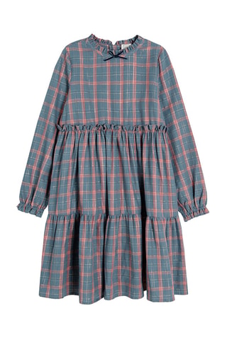 Robe - Bleu canard et orange