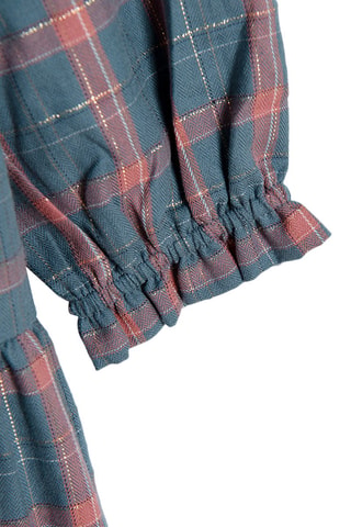 Robe - Bleu canard et orange