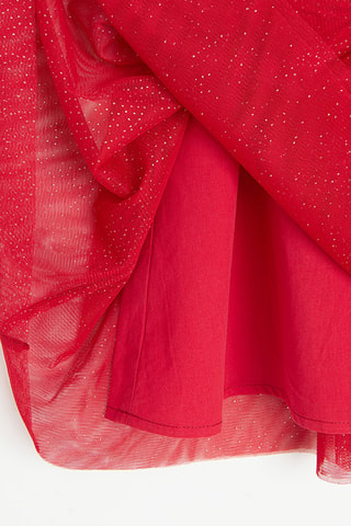 Robe pailletée - Rouge framboise