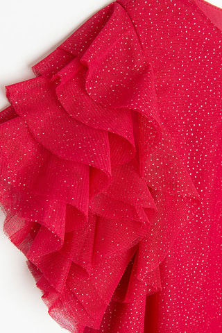 Robe pailletée - Rouge framboise