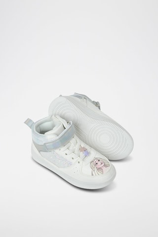 Baskets montantes Anna et Elsa La Reine des Neiges Disney - Blanc