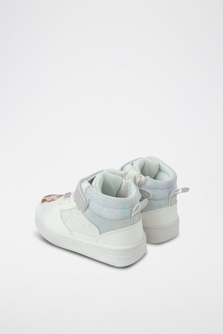 Baskets montantes Anna et Elsa La Reine des Neiges Disney - Blanc