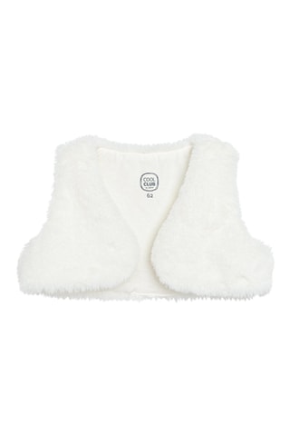 Robe et gilet sans manches - Bleu clair et blanc
