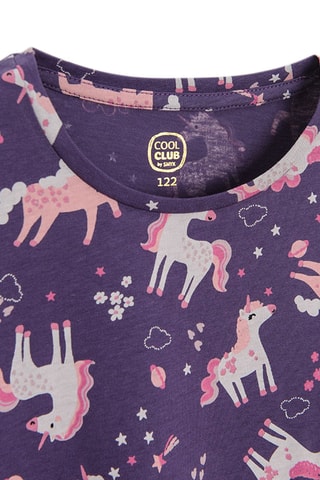 Robe et legging - Violet et rose