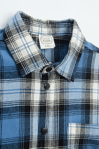 Chemise - Bleu cobalt et blanc
