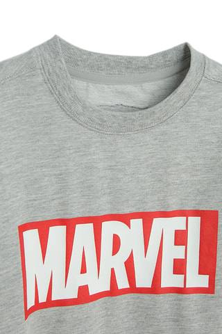 Sweat Avengers Marvel - Gris clair chiné