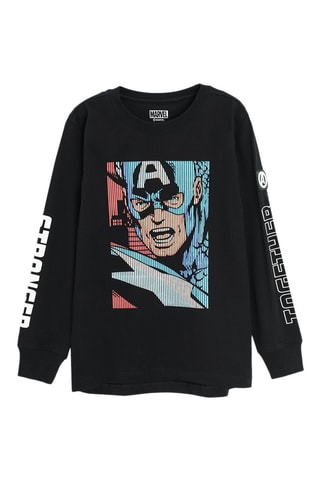 2 t-shirts Captain Marvel Avengers Marvel - Bleu et noir