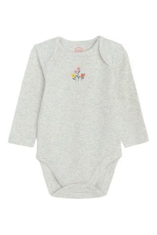 3 bodys - Saumon et écru