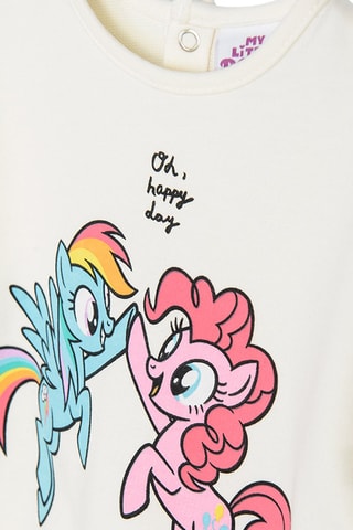 Sweat Rainbow Dash et Pinkie Pie My Little Pony - Ecru