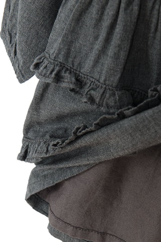 Robe volantée et collant Gris