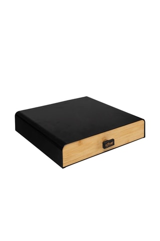 Cajón portacápsulas - Negro y natural