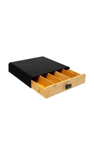 Cajón portacápsulas - Negro y natural