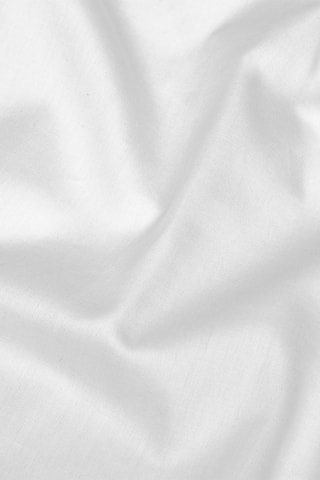 Sábana bajera de satén de algodón 110 hilos/cm² - Blanco