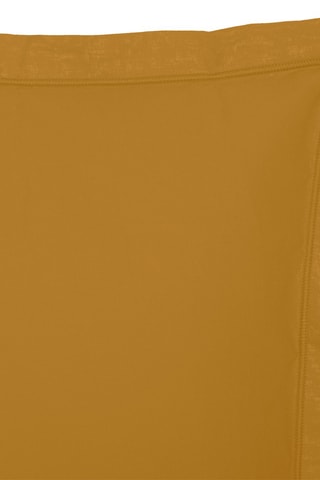 Funda de almohada de percal de algodón 80 hilos/cm² - Ocre