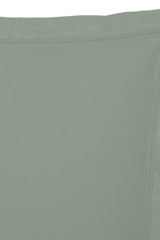 Funda de almohada de percal de algodón 80 hilos/cm² - Salvia