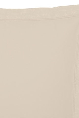 Funda de almohada de percal de algodón 80 hilos/cm² - Beige