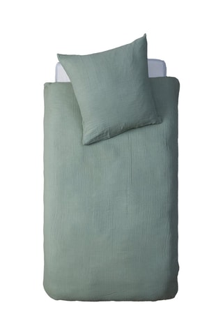 Juego de nórdico de algodón 130 g/m² Gaze - Verde claro