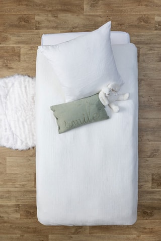 Juego de nórdico de algodón 130 g/m² Gaze - Blanco
