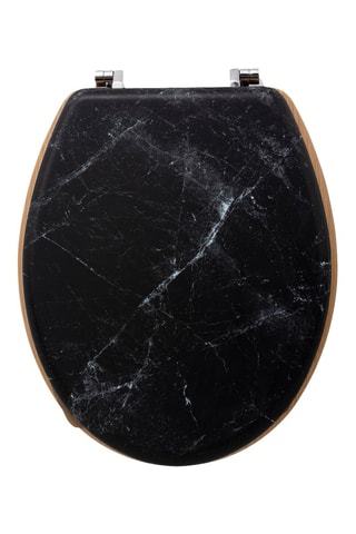 Tapa de váter de madera - Negro