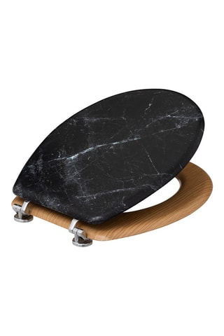 Tapa de váter de madera - Negro