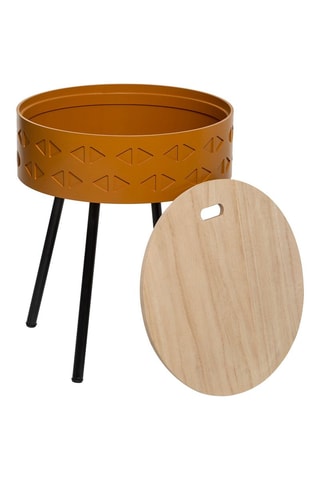 Mesa de centro con arcón Shiro - Marrón