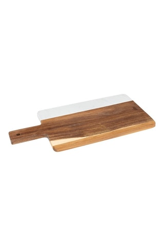 Tabla para cortar de acacia y mármol Harmony - 42 x 20 cm