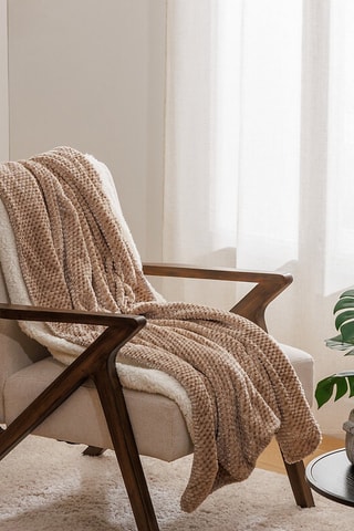 Plaid Lyno - Beige - 130 x 170 cm