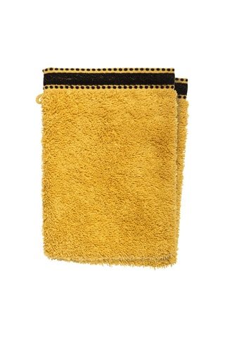 2 manoplas de baño Joia - Ocre - 15 x 21 cm