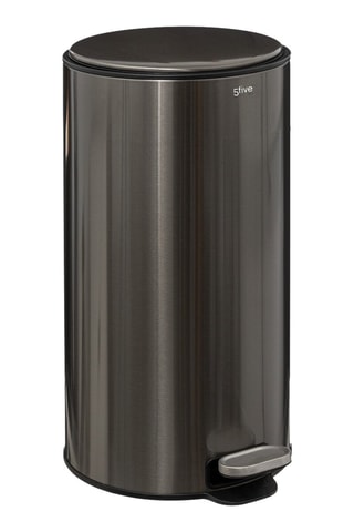 Cubo de basura de acero inoxidable Delta - 30 l