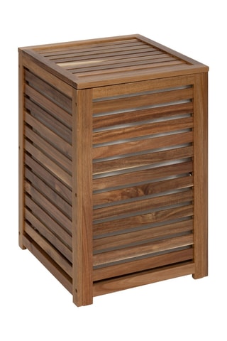 Cesto para ropa de madera de acacia - 65 cl