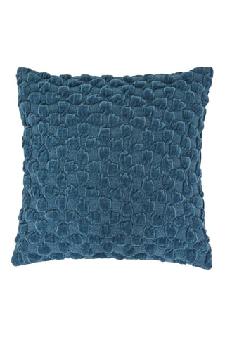 Coussin en velours - Bleu canard - 40 x 10 x 40 cm