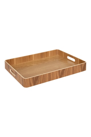 Bandeja rectangular de sauce y álamo - 41 x 30 x 5 cm