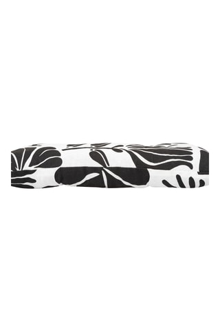 Galette de chaise - Noir et blanc - 38 x 4,5 x 38 cm