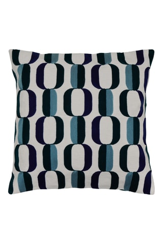 Coussin - Bleu marine et blanc - 45 x 45 cm