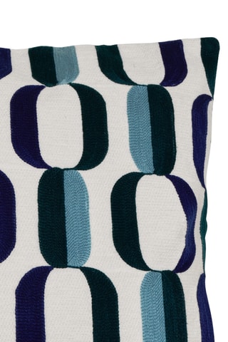 Coussin - Bleu marine et blanc - 45 x 45 cm