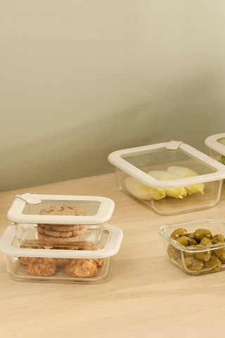 Fiambrera con tapa de vidrio de borosilicato - 95 cl