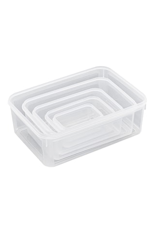 5 fiambreras con tapa - 15/40/100/200/380 cl