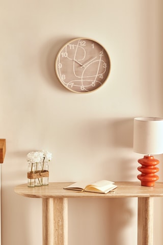 Reloj - 38 cm - Marrón