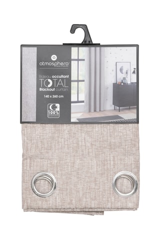 Cortina opaca - Beige jaspeado - 140 x 260 cm