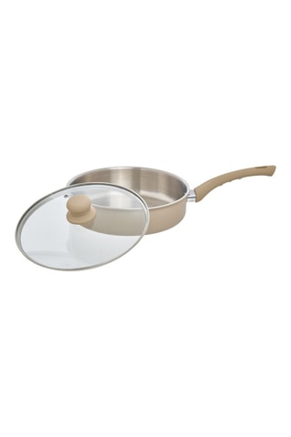 Sartén guisera de acero inoxidable - 24 cm