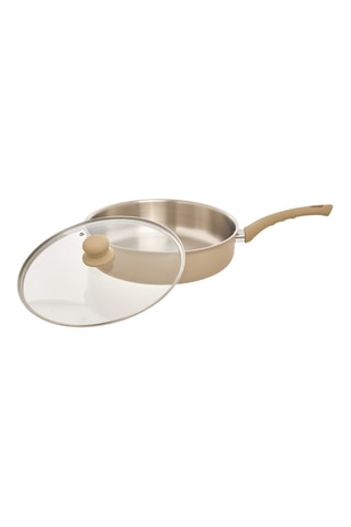 Sartén guisera de acero inoxidable - 28 cm